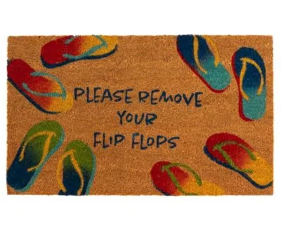 Liora Manne Natura Remove Flip Flops Rug Collection In Sienna