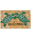 Liora Manne Natura Seaturtle Welcome Natural Coir Doormat In Natural
