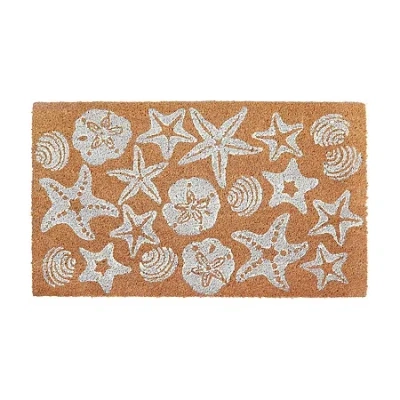 Liora Manne Natura Shells Indoor/outdoor Mat In Orange