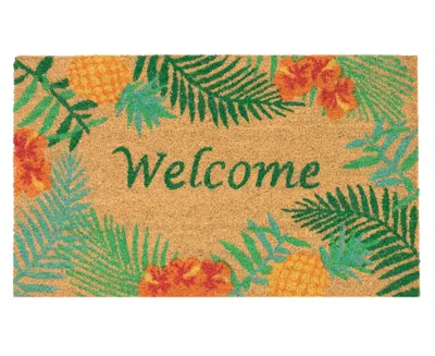 Liora Manne Natura Tropical Welcome 2'x3' Area Rug In Tan