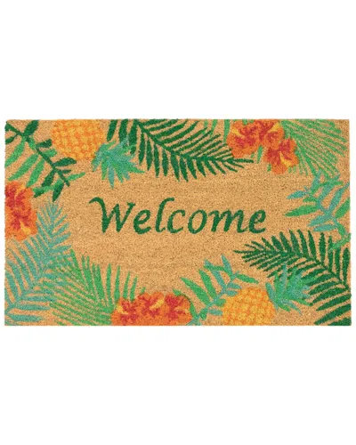 Liora Manne Natura Tropical Welcome Natural Coir Doormat