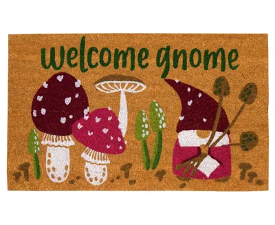 Liora Manne Natura Welcome Gnome 2'x3' Area Rug In Tan