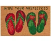 Liora Manne Natura Wipe Your Mistletoes Rug Collection In Tan