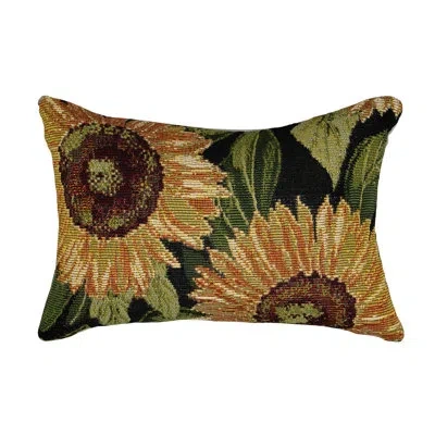 Liora Manne Polyester Indoor/outdoor Pillow Cover And Insert In Black
