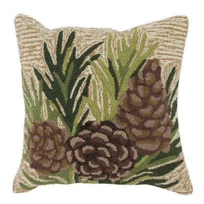 Liora Manne Polyester Throw Square Indoor/outdoor Pillow Cover And Insert