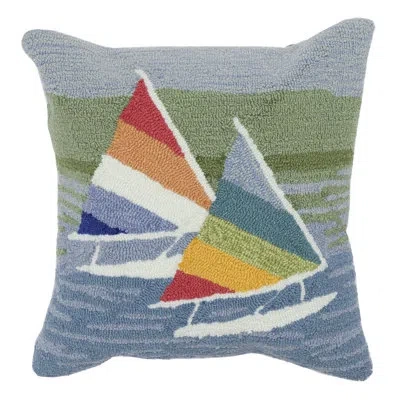 Liora Manne Polyester Throw Square Indoor/outdoor Pillow Cover And Insert