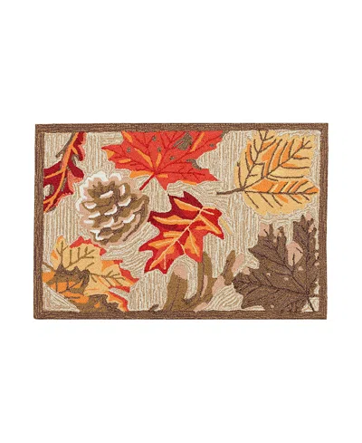 Liora Manne Ravella Falling Leaves Area Rug, 2' X 3' In Natural
