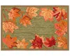 Liora Manne Ravella Falling Leaves Border 2'x3' Area Rug In Moss