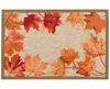 Liora Manne Ravella Falling Leaves Border 2'x3' Area Rug In Tan