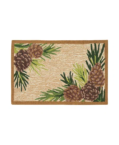 Liora Manne Ravella Forest Border Area Rug, 2' X 3' In Natural