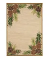 Liora Manne Ravella Forest Border Area Rug, 7'6 X 9'6 In Neutral