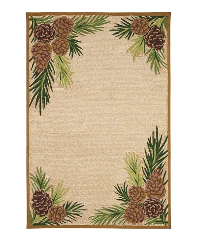 Liora Manne Ravella Forest Border Area Rug, 7'6 X 9'6 In Neutral