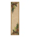Liora Manne Ravella Forest Border Runner Area Rug, 2' X 8' In Natural