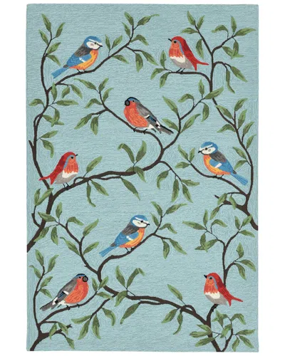 Liora Manne Ravella Hand-tufted Indoor/outdoor Rug In Aqua