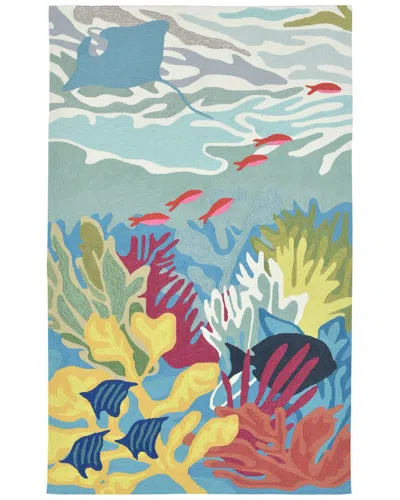 Liora Manne Ravella Hand-tufted Indoor/outdoor Rug In Blue