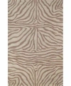 Liora Manne Ravella Zebra Rug Collection In Brown