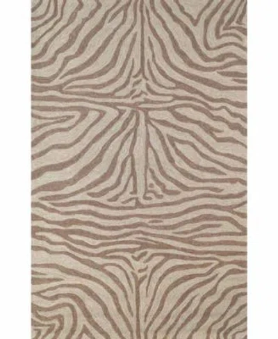 Liora Manne Ravella Zebra Rug Collection In Brown