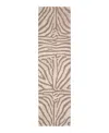 Liora Manne Ravella Zebra Runner Area Rug, 2' X 8' In Brown