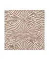Liora Manne Ravella Zebra Square Area Rug, 8' X 8' In Brown