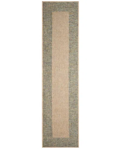 Liora Manne Roma Border 1'11"x7'6" Runner Area Rug In Blue