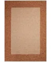 Liora Manne Roma Border 7'10"x9'10" Area Rug In Copper