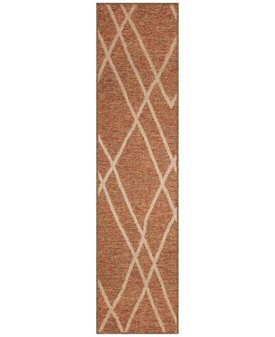 Liora Manne Roma Rado 1'11"x7'6" Runner Area Rug In Rust