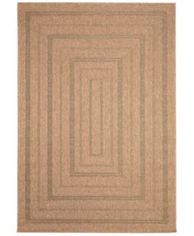 Liora Manne Sahara Multi Border Area Rug In Brown