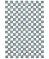 Liora Manne Savannah Checkerboard 8'3"x11'6" Area Rug In Blue
