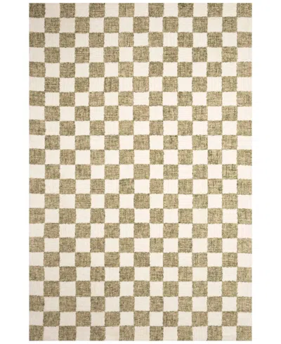 Liora Manne Savannah Checkerboard 8'3"x11'6" Area Rug In Sage