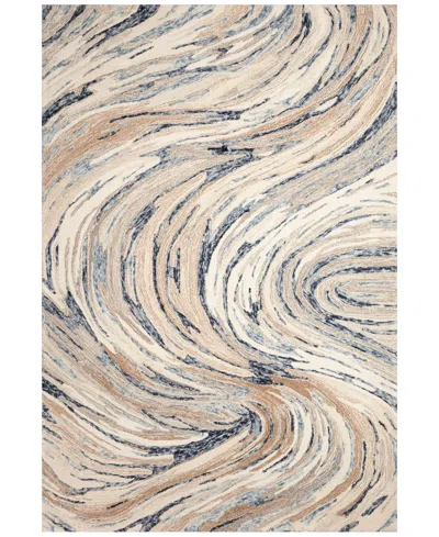 Liora Manne Savoy Big Wave 5'x7'6" Area Rug In Blue