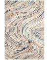 Liora Manne Savoy Big Wave Rug Collection In Blue