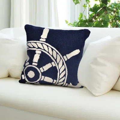 Liora Manne Ship Wheel Square Pillow Cover & Insert
