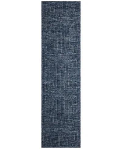 Liora Manne Soleil Maize 1'11"x7'6" Runner Area Rug In Navy