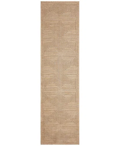 Liora Manne Soleil Maize 1'11"x7'6" Runner Area Rug In Tan