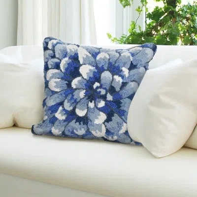 Liora Manne Square Pillow Cover & Insert In Blue