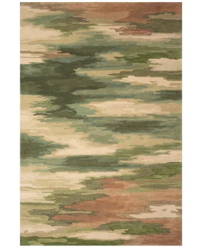 Liora Manne Tivoli Nom De Plume 7'6"x9'6" Area Rug In Green