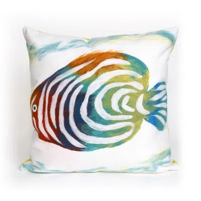 Liora Manne Vision Iii Rainbow Fish Throw Pillow