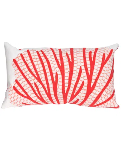 Liora Manne Visions Iii Coral Fan Indoor/outdoor Pillow