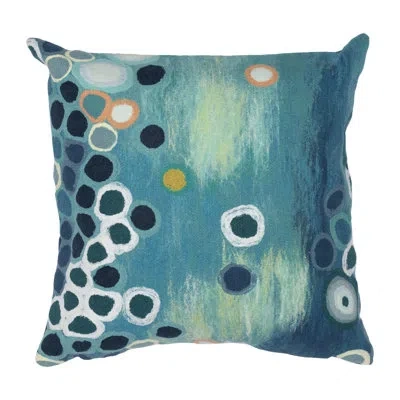 Liora Manne Visions Iv Sunken Treasure Indoor/outdoor Pillow Aqua