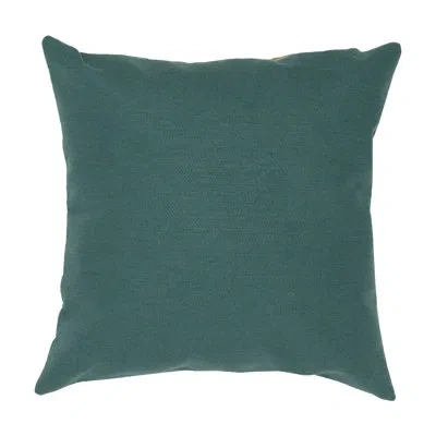 Liora Manne Visions Iv Throw Square Indoor / Outdoor Pillow In Green,yellow