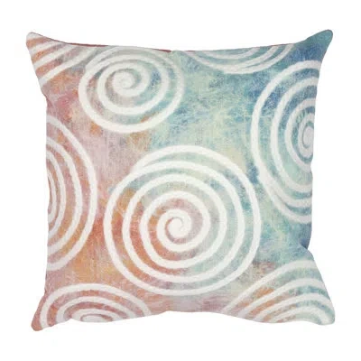 Liora Manne Visions Iv Throw Square Indoor / Outdoor Pillow In Pastel