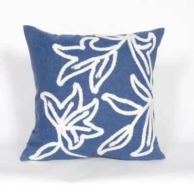 Liora Manne Winchell Outdoor Square Pillow Cover & Insert In Blue