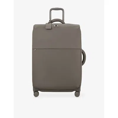 Lipault Ash Stone Long Trip 2.0 Suitcase 72cm In Gray