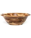 Lipper International Acacia 14 Flared Bowl In Brown