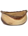 Lipper International Acacia Bark Rustic Tulip Serving Bowl In Brown