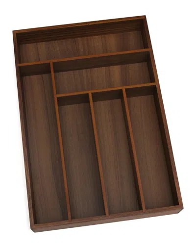 Lipper International Acacia Flatware Organizer In Brown