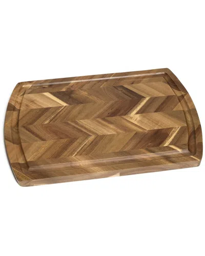 Lipper International Acacia Herringbone Cutting Board In Brown