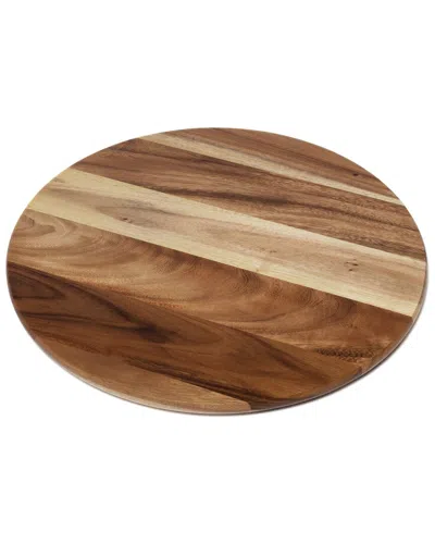 Lipper International Acacia Natural Finish Grand Turntable 20 In Brown
