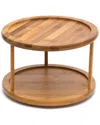Lipper International Bamboo 2-tier Turntable In Brown