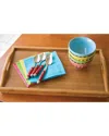 Lipper International Bamboo Bed Tray With Folding Legs In Brown